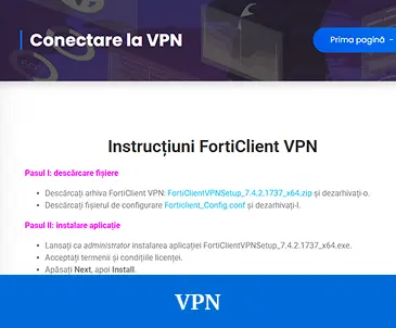 Conectare la VPN