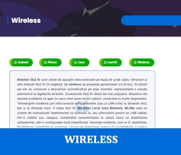Conectare Wireless - UAIC. Tutorial.